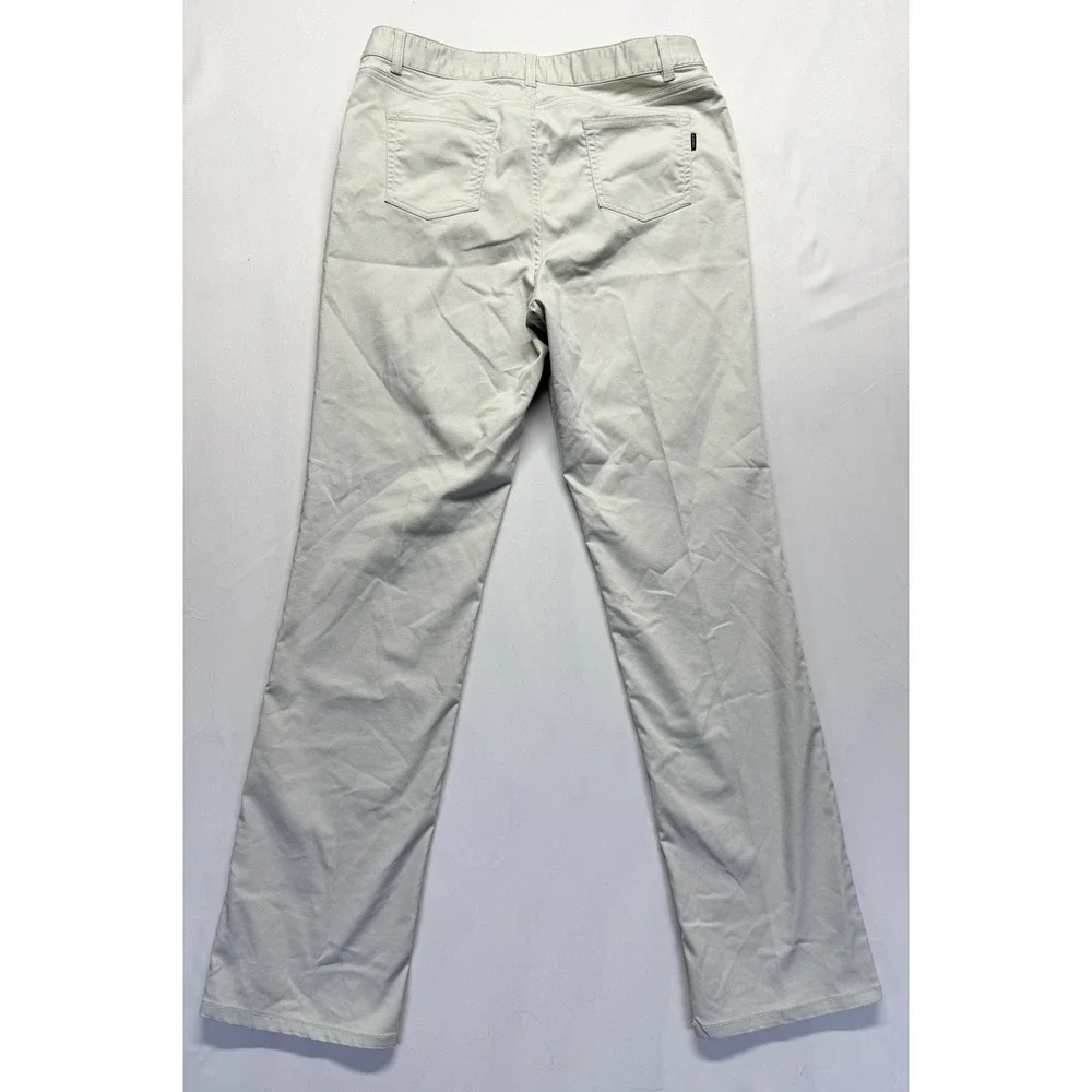 Nike Dri Fit Golf Pants Mens XL‎ Beige Cotton Performance Straight Leg Athletic